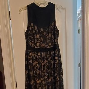 Black Lace Sleeveless Dress
